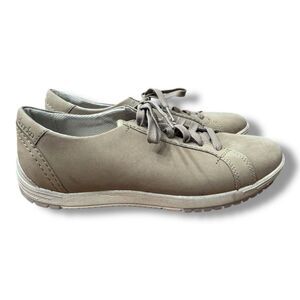 Dansko Leela Sneaker Taupe Brown Nubuck Comfy Athletic Shoe Women’s EU 39 US 8.5